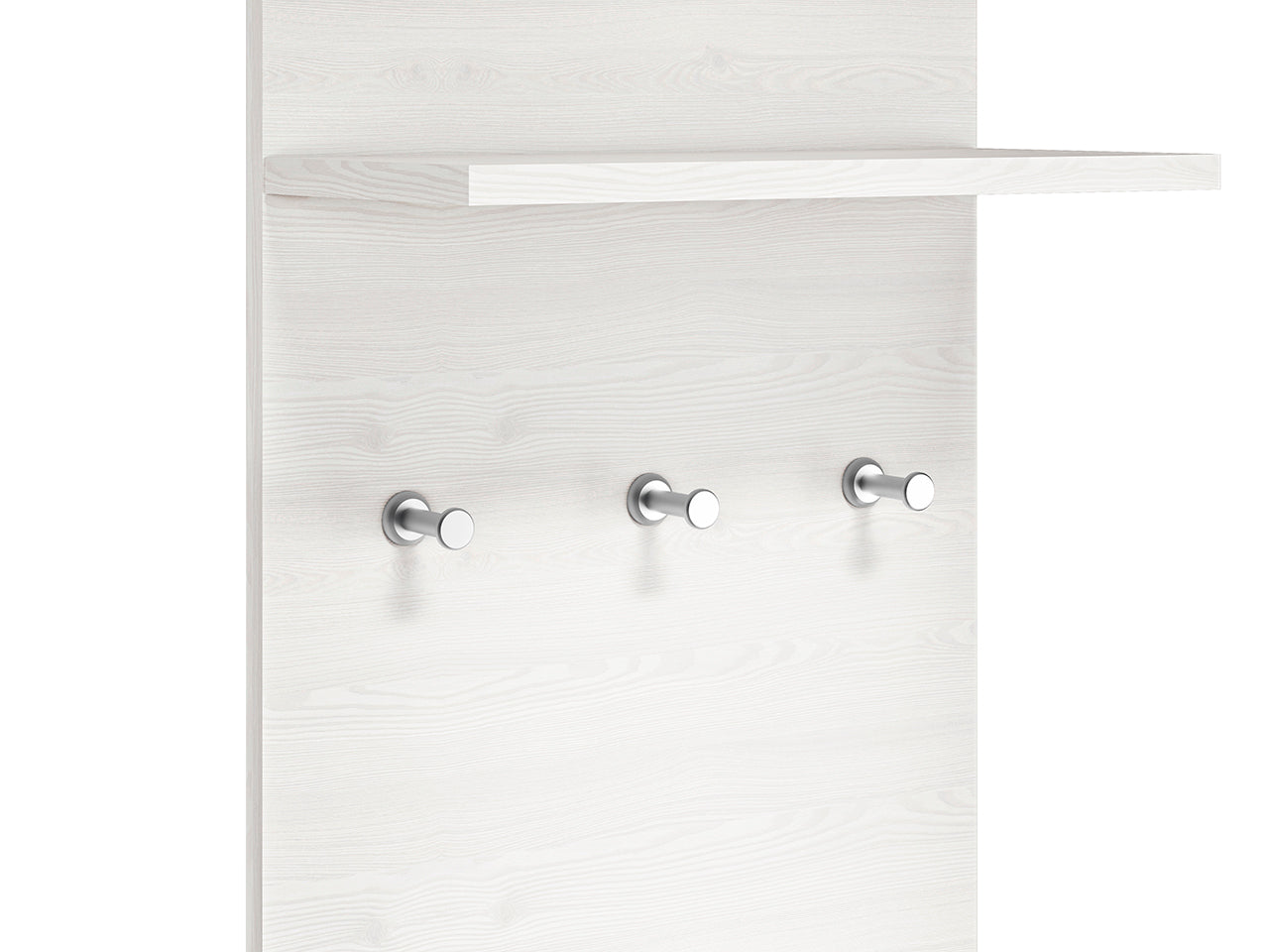 Cintre en Pin des Neiges et MDF Gris Neuf avec Bordure ABS - Decora Home