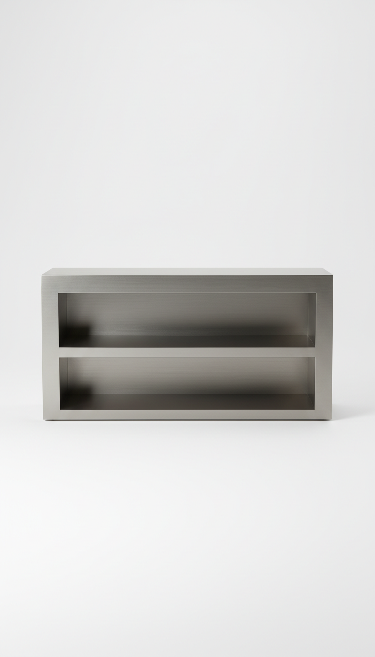 Brushed Metal Console Table
