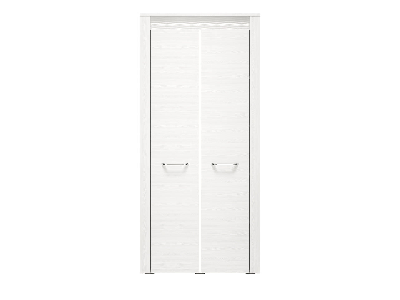 Armoire en Pin Enneigé avec Bordure ABS - Résistante aux Rayures et Humidité, Design Élégant - Decora Home