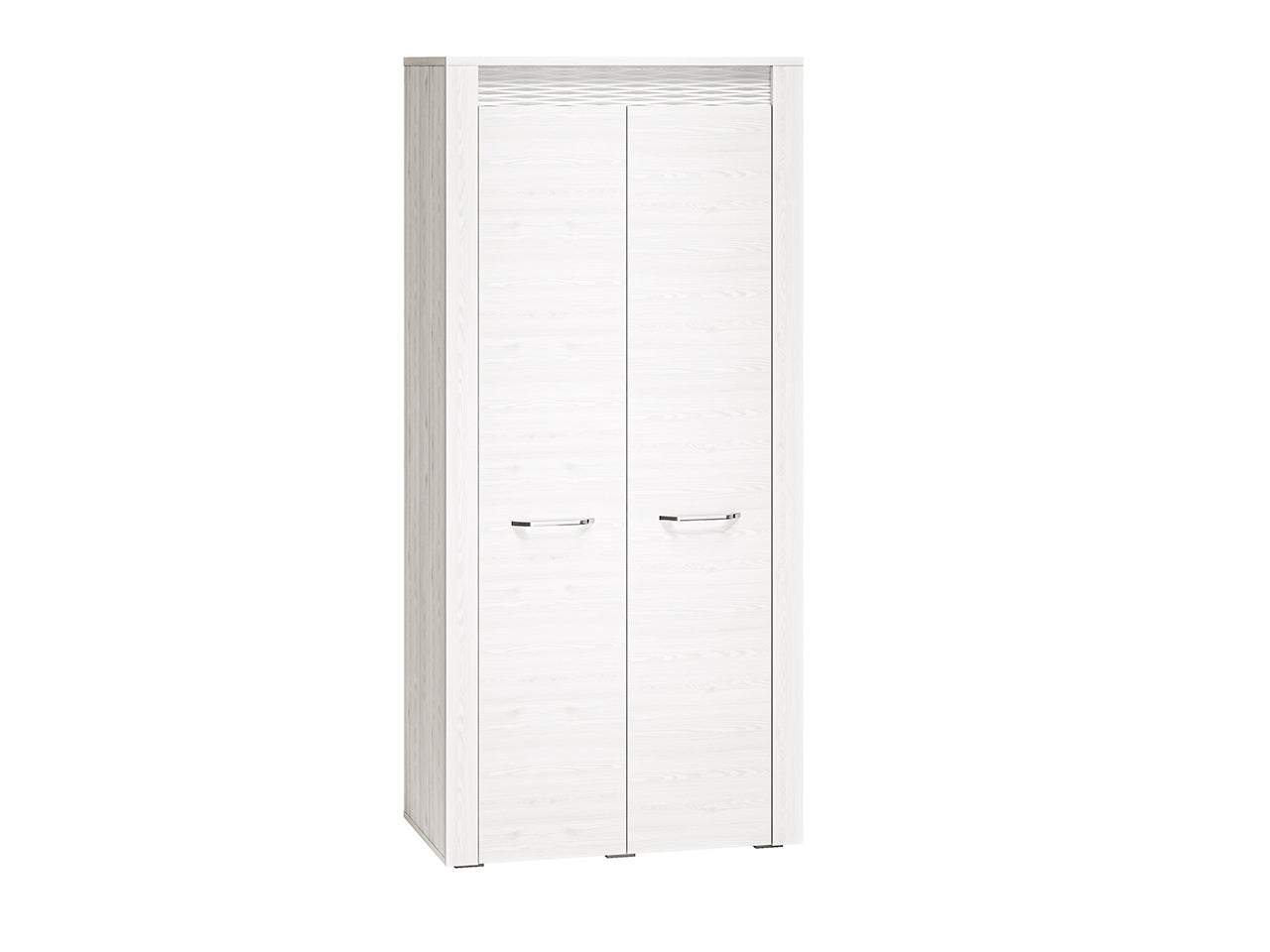 Armoire en Pin Enneigé avec Bordure ABS - Résistante aux Rayures et Humidité, Design Élégant - Decora Home