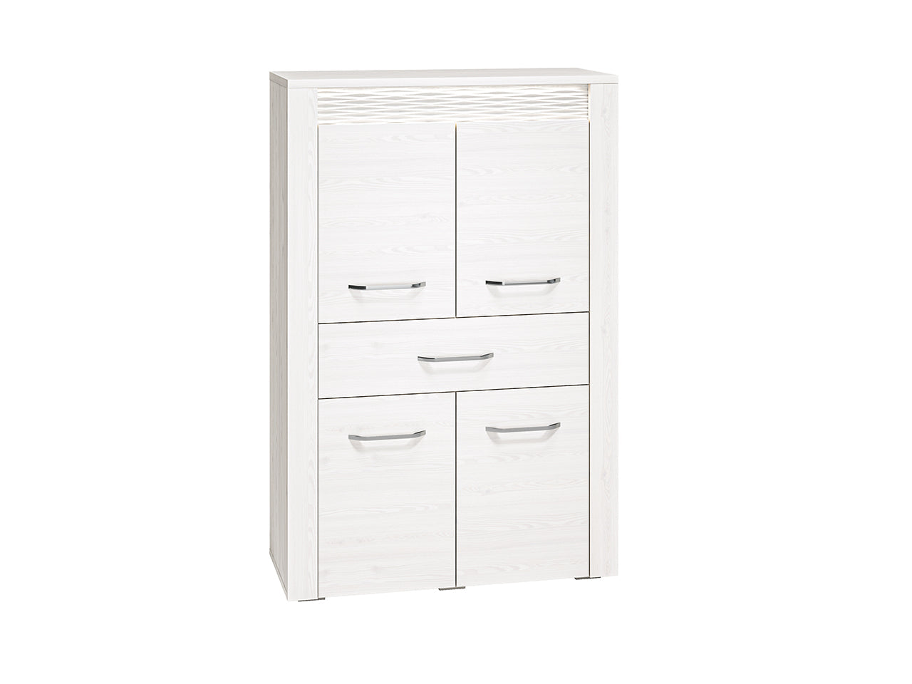 Commode, Buffet, Buffet Moderne en Pin Enneigé avec Tiroirs Spacieux - Rangement Pratique et Design Épuré - Decora Home