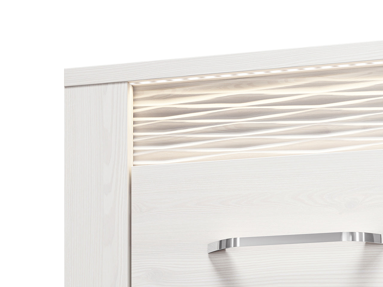 Commode, Buffet, Buffet Moderne en Pin Enneigé avec Tiroirs Spacieux et Extension Complète - Rangement Pratique et Durable - Decora Home