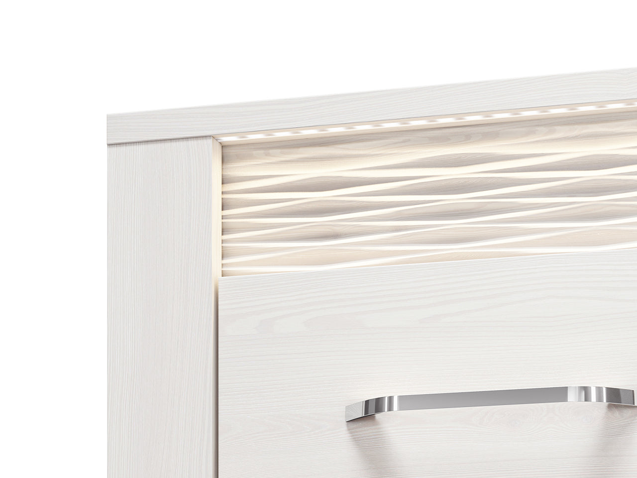 Commode, Buffet, Buffet en Pin Enneigé avec Finition Résistante aux Rayures et à l'Humidité - Decora Home