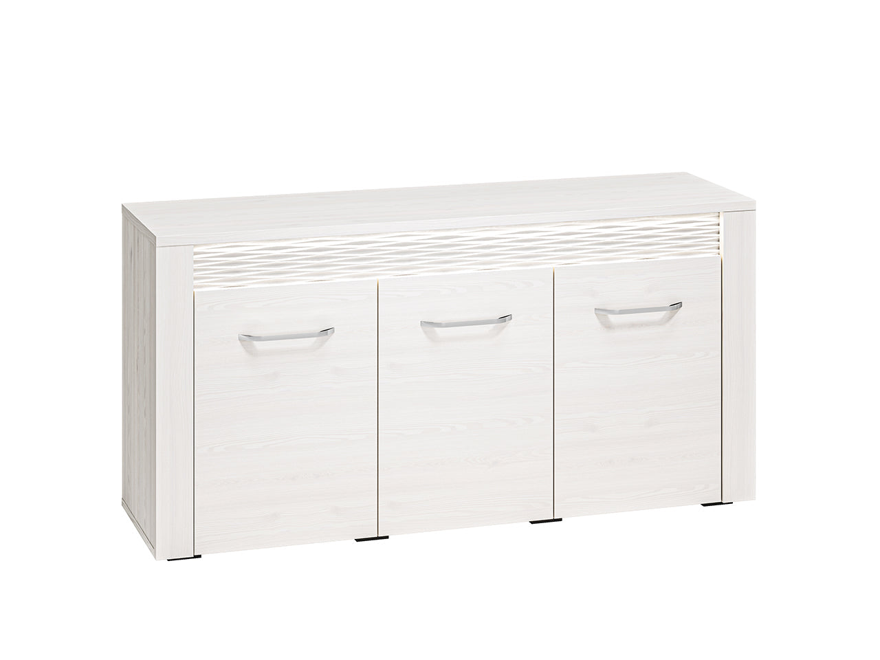 Buffet en Pin Enneigé avec Finition Résistante aux Rayures et à l'Humidité|Dernières pièces|Decora Home