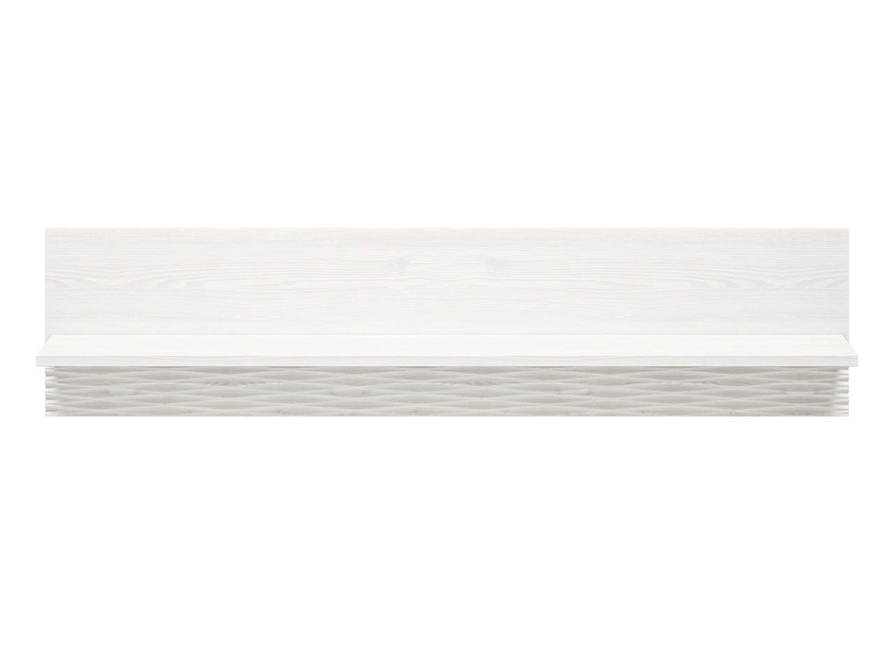 Étagère Suspendue en Pin Enneigé avec Bordure ABS - Decora Home