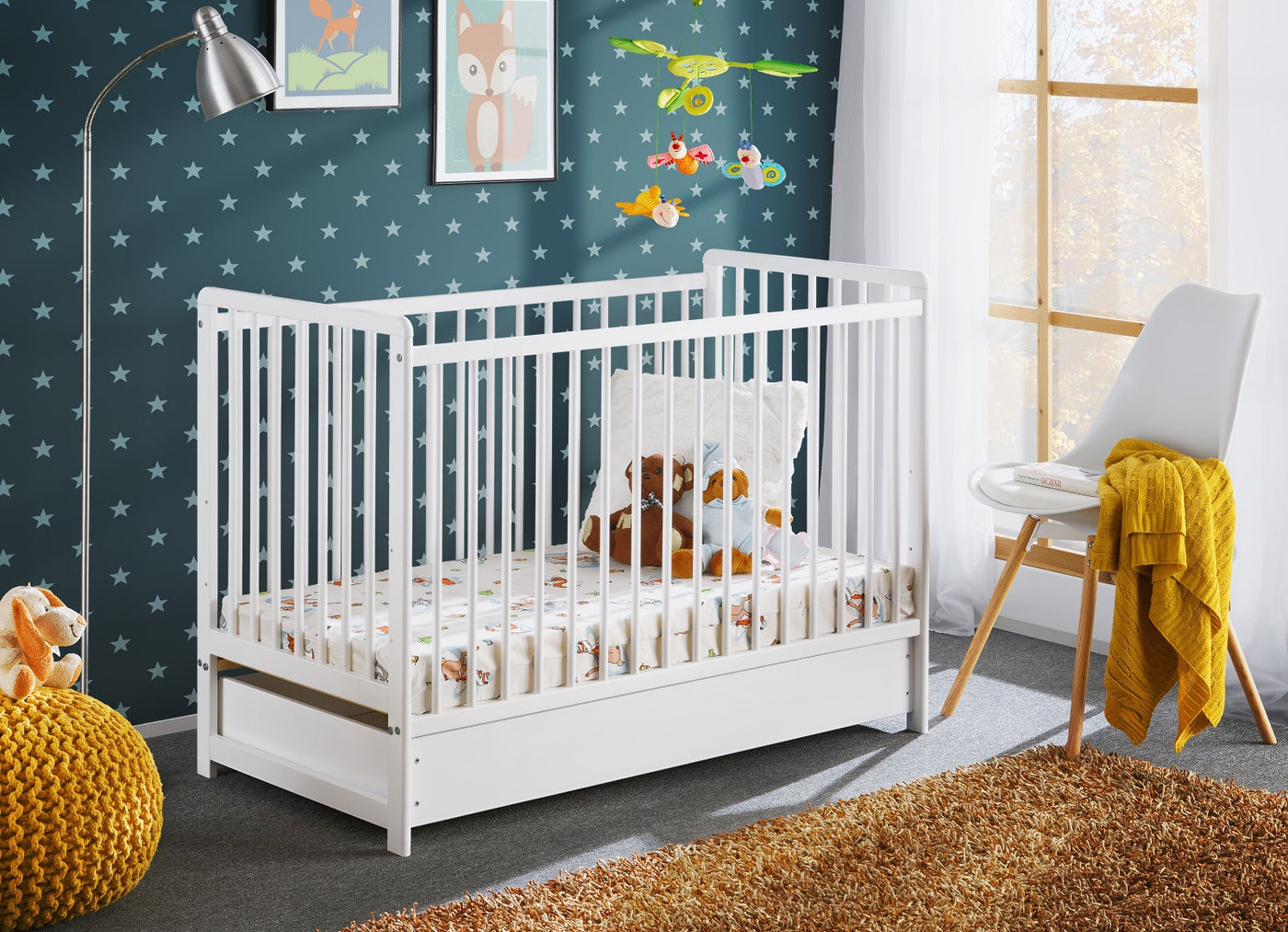 Lit Bébé CYPI 65cm - Blanc