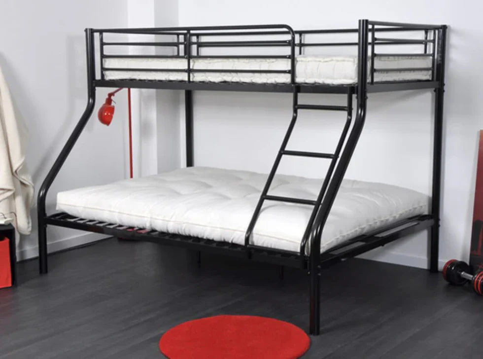Lit superposé en acier avec sommiers démontables|Destockage|Decora Home