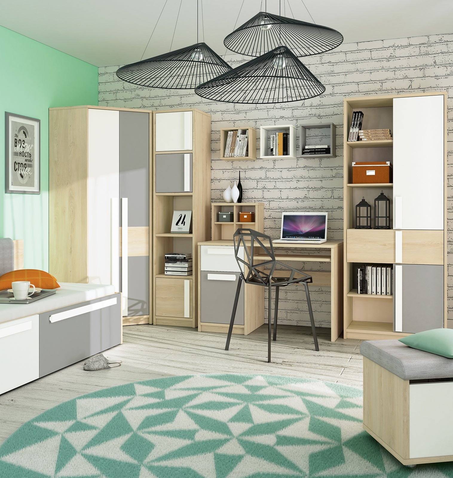 Étagère moderne en Hêtre des Fjords avec bordure ABS – Design élégant et haute résistance - Decora Home