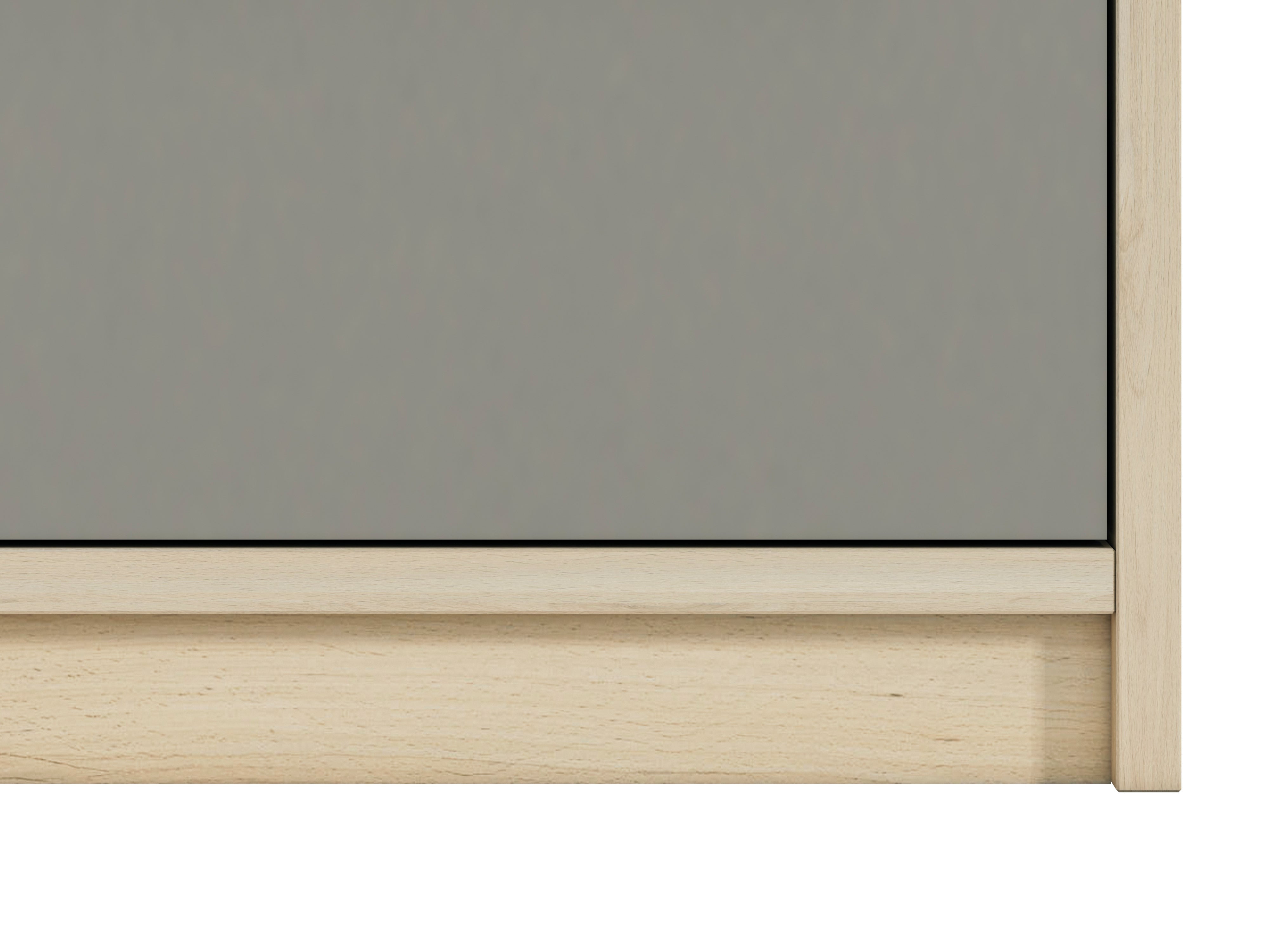 Chiffonnier d'Angle Moderne Hêtre Fjord + Blanc | Rangement Fonctionnel avec Tiroirs Renforcés | Design Contemporain et Résistant - Decora Home