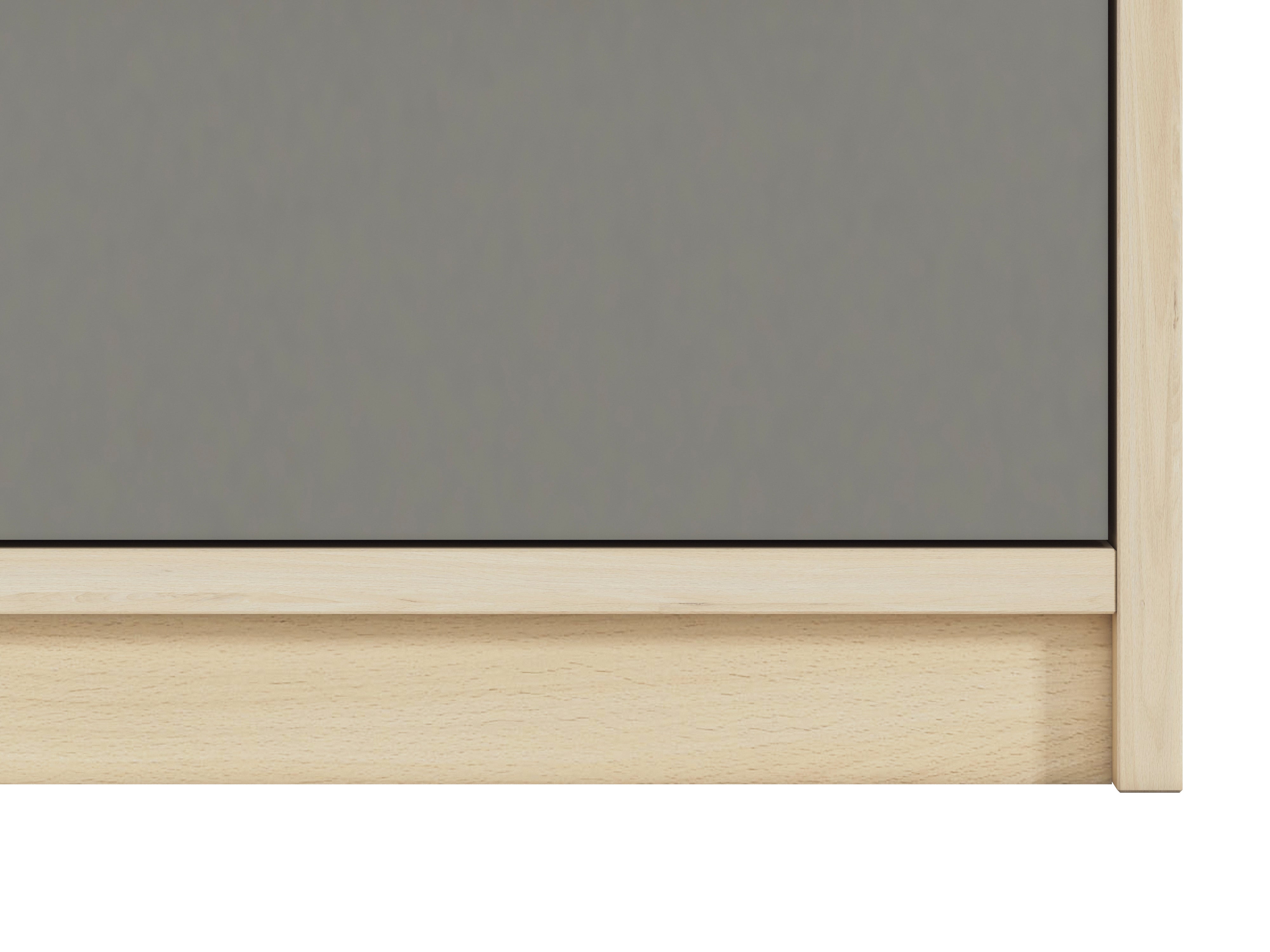 Étagère moderne Hêtre Fjord et Blanc avec bordure ABS - Design élégant et fonctionnel - Decora Home