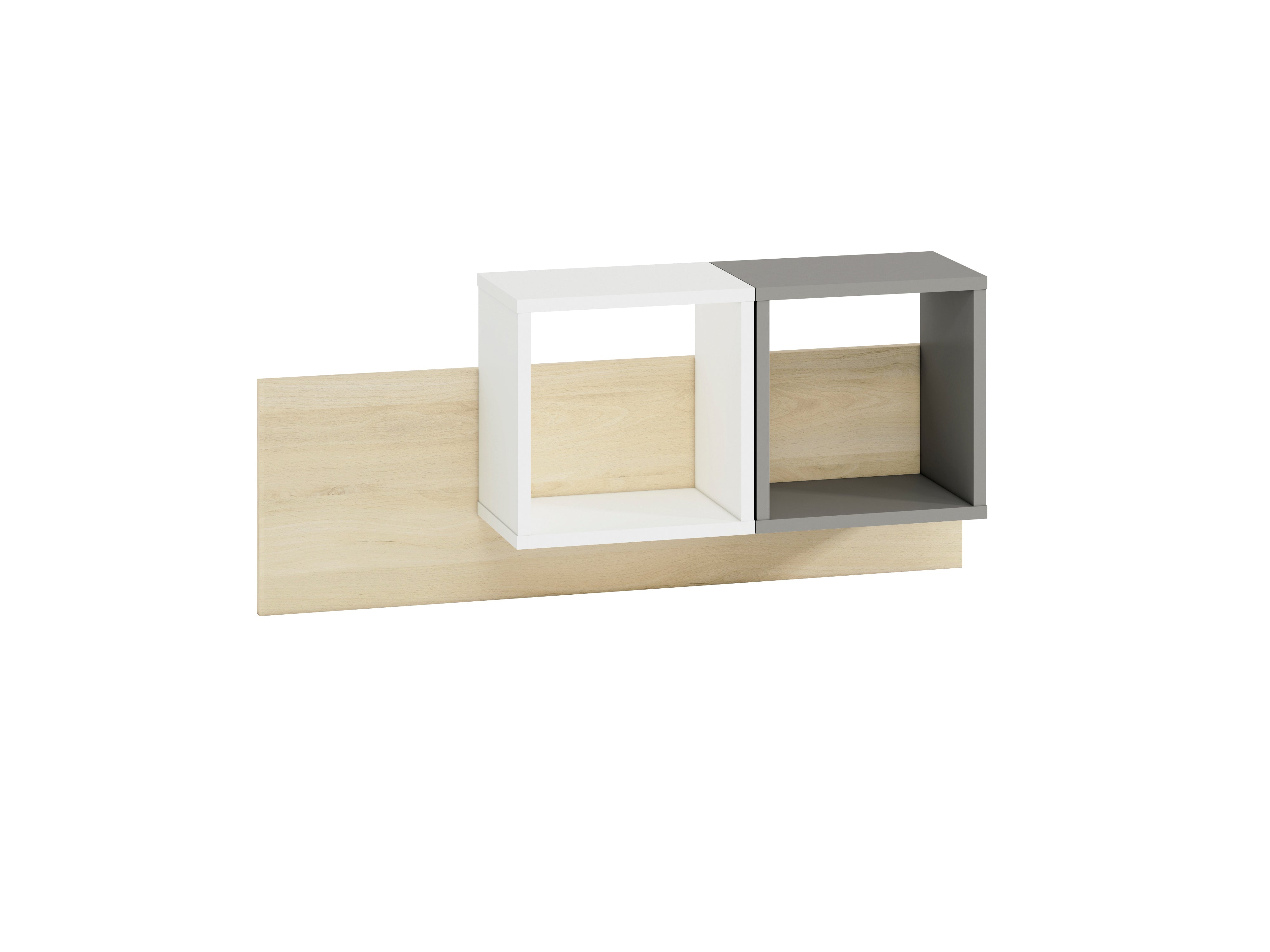 Étagère en Hêtre des Fjords avec bordure ABS - Résistante et Élégante, Disponible en Gris Platine et Blanc - Decora Home