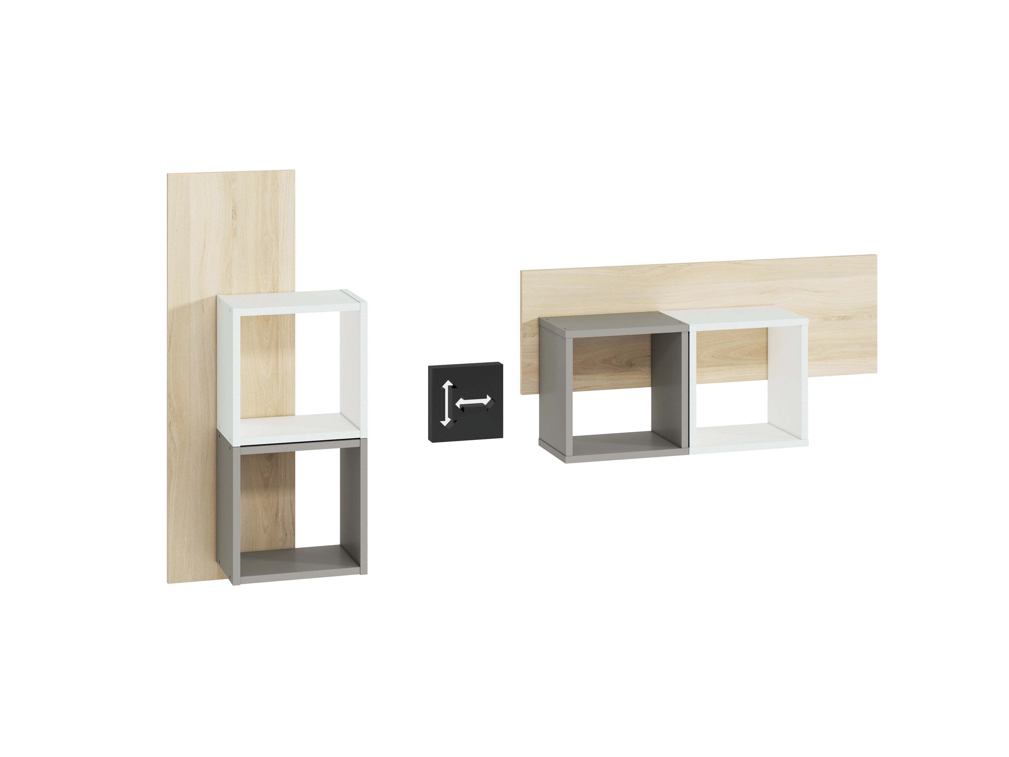 Panneau d'Étagère en Hêtre des Fjords avec bordure ABS, résistance et design moderne - Decora Home