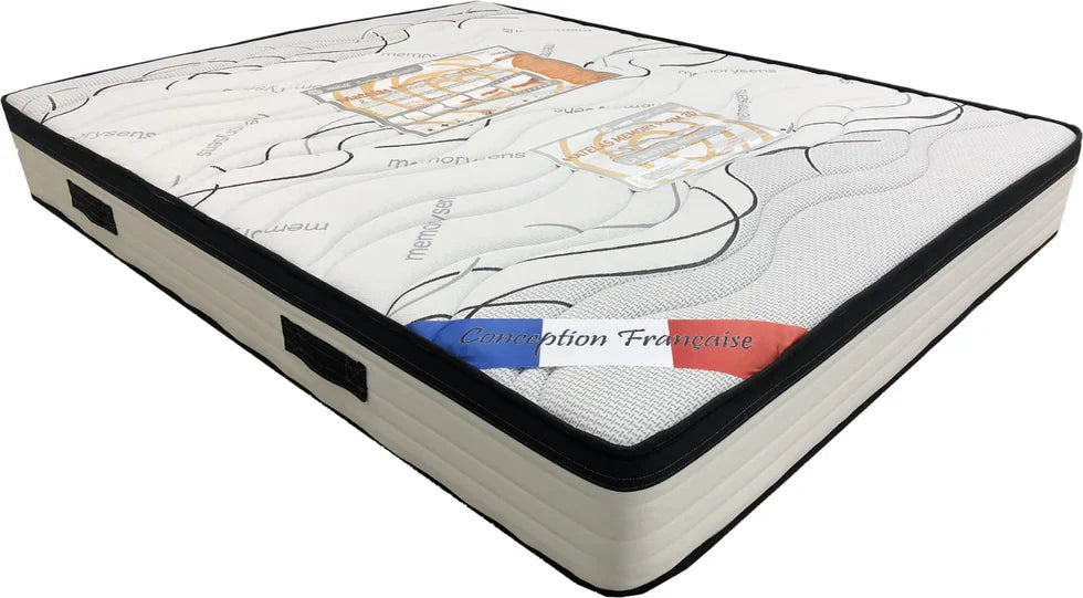 Matelas MEMORY – Mousse à Mémoire de Forme 25 cm | Confort Sur-Mesure pour un Sommeil Réparateur - Decora Home