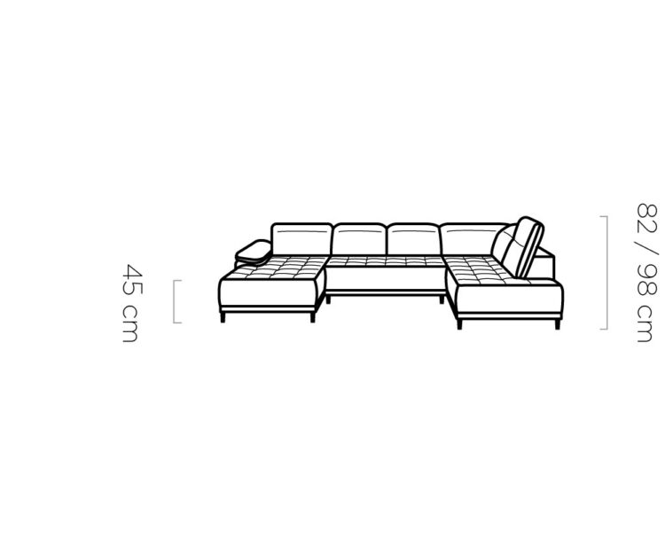 Canapé d'Angle Compact  – Confort Personnalisé avec Appuis-tête réglables et profondeur d'assise modulable électriquement - Decora Home