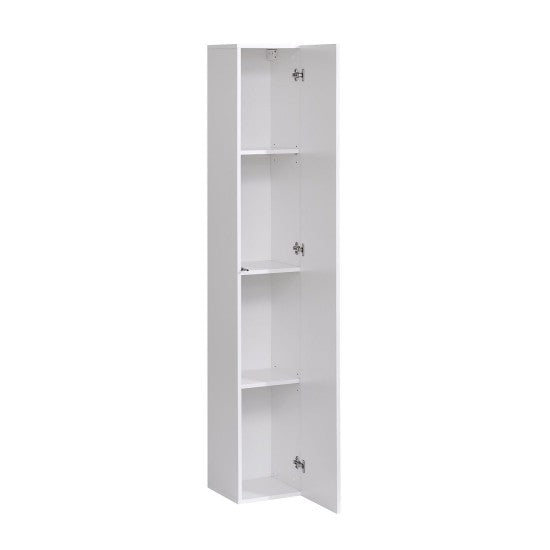 Composition TV SWITCH VI 330cm avec Chêne Wotan - Blanc Brillant, Façades Rainurées — vue 6