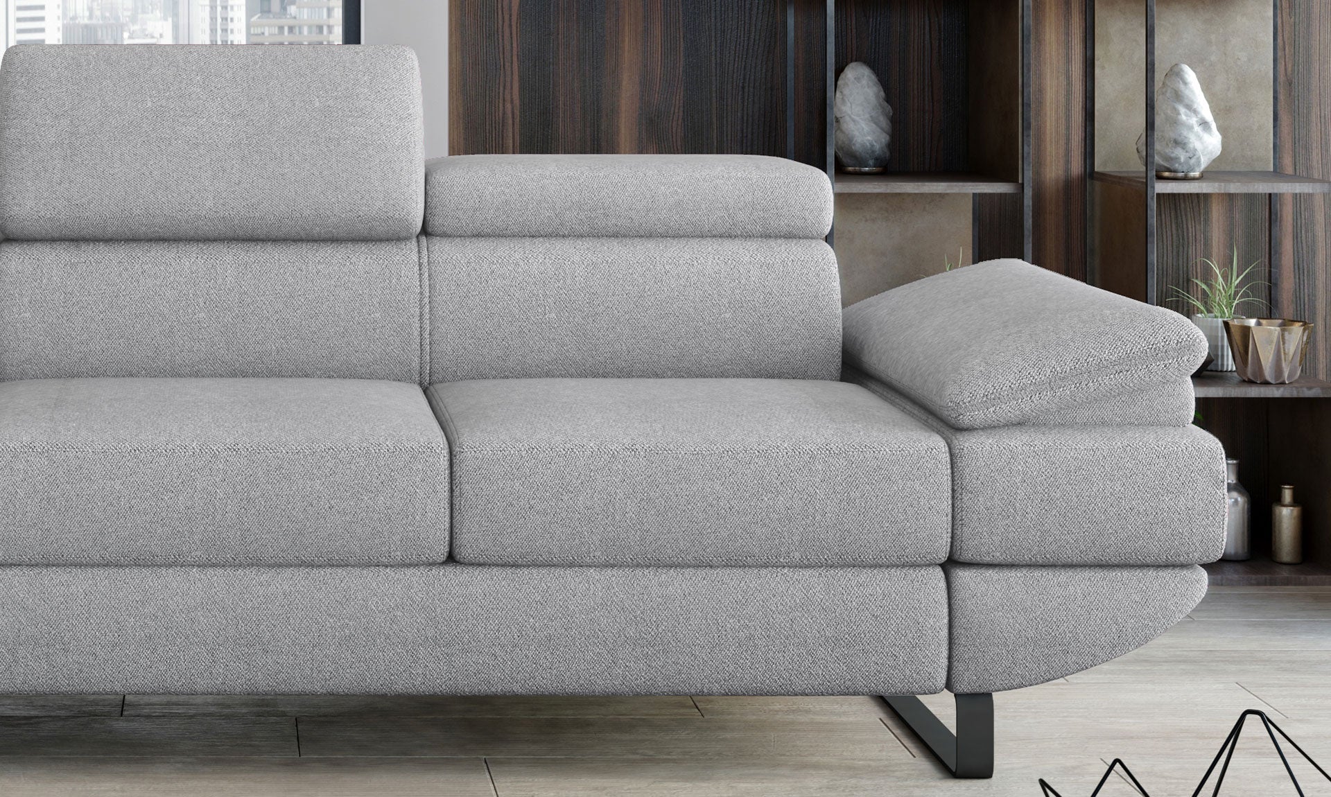 Canapé d’Angle – Confort Ajustable Électriquement et Élégance Contemporaine - Decora Home