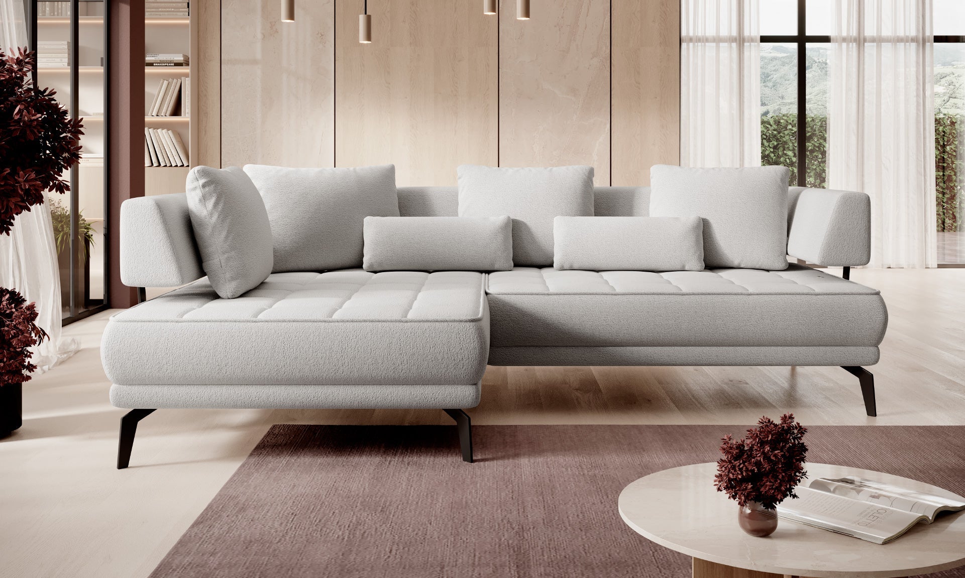Canapé d'angle – Design Moderne et Confort Personnalisé avec Mécanisme Électrique|Offre Spéciale|Decora Home