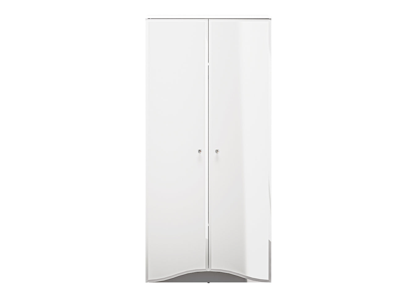 Armoire Moderne Blanc Brillant – Meuble de Rangement Élégant et Durable - Decora Home