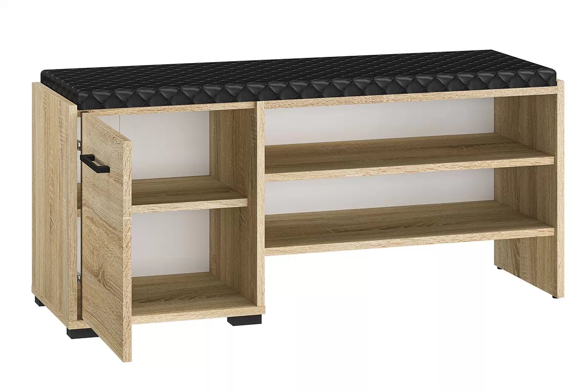 Meuble à Chaussures 105 cm Bois Clair Sonoma | Grand Rangement & Finition Résistante - Decora Home