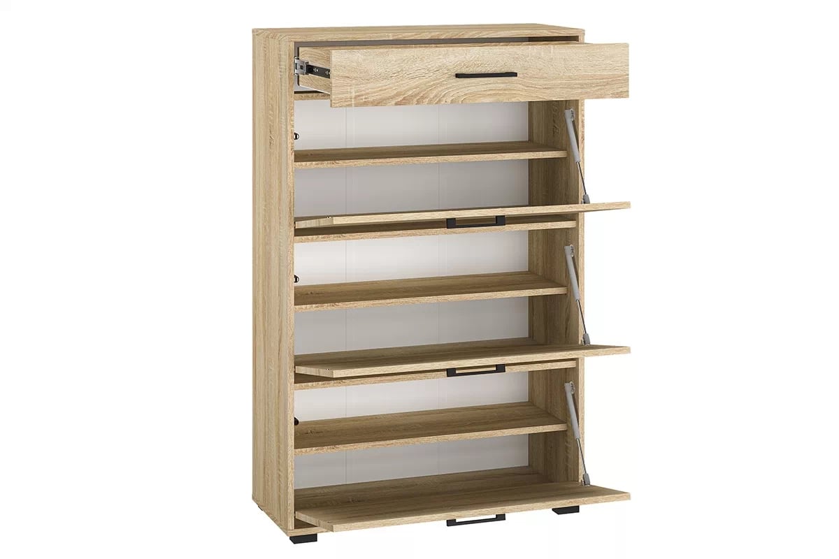 Meuble à Chaussures en Finition Lumière de Sonoma – Rangement Moderne et Robuste - Decora Home
