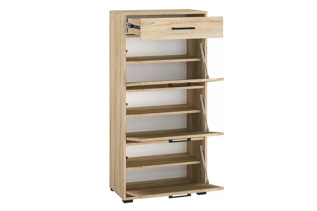 Meuble à Chaussures en Finition Lumière de Sonoma – Rangement Moderne et Robuste - Decora Home