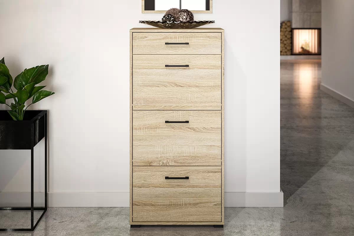 Meuble à Chaussures en Finition Lumière de Sonoma – Rangement Moderne et Robuste|Dernières pièces|Decora Home