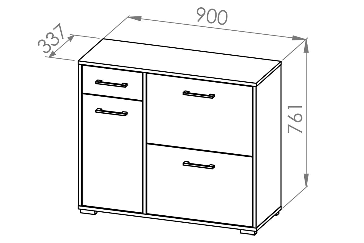 Armoire à Chaussures Contemporaine – Bois Sonoma, Haute Qualité et Finition ABS - Decora Home