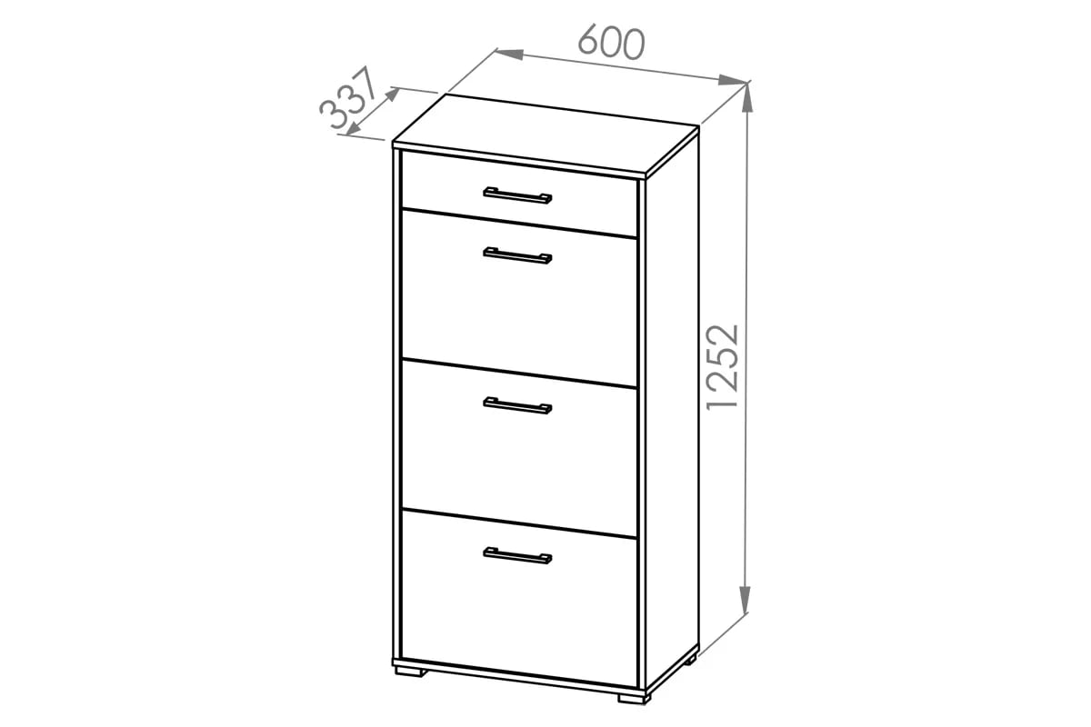 Meuble à Chaussures en Finition Lumière de Sonoma – Rangement Moderne et Robuste - Decora Home