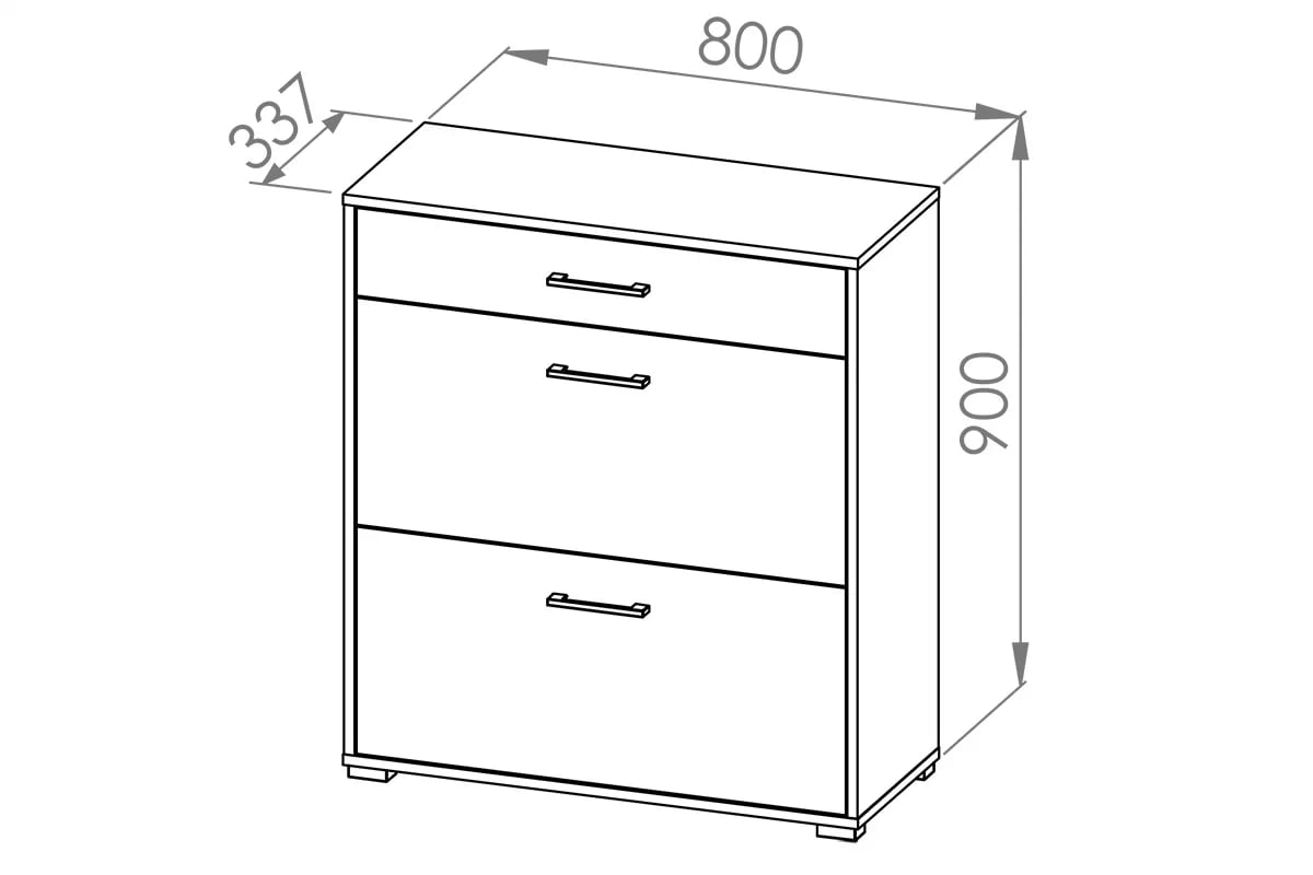 Meuble à Chaussures en Finition Chêne Clair – Structure Robuste, Design Compact et Élégant - Decora Home