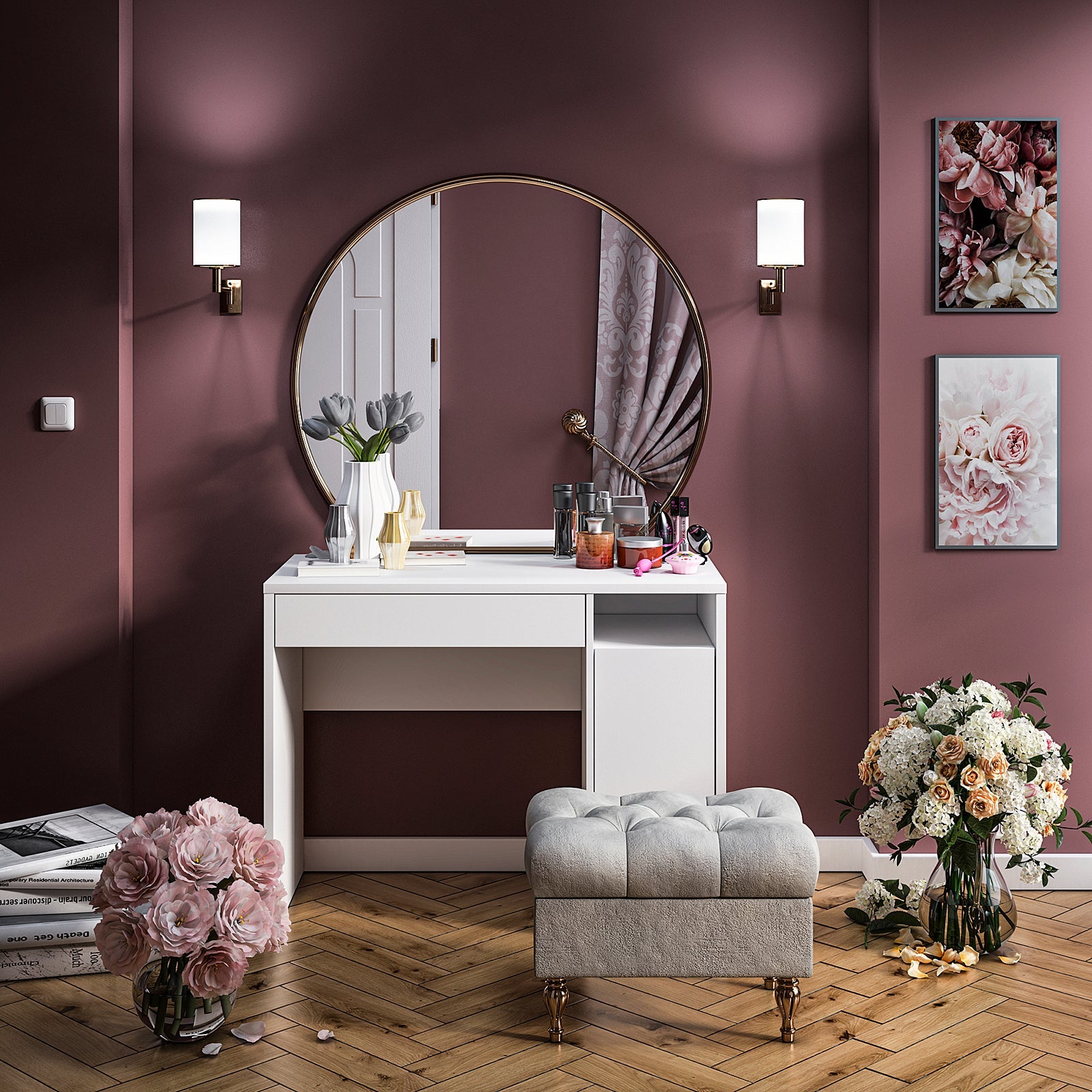 Bureau Blanc Contemporain – Résistance Supérieure et Finitions Haut de Gamme - Decora Home