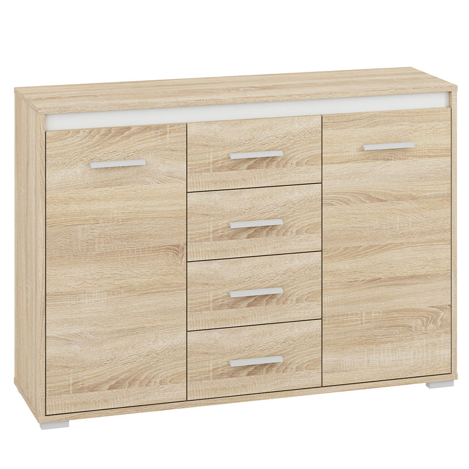 Buffet Contemporain Lumière de Sonoma   Meuble Résistant aux Rayures et à l'Humidité   Design Élégant et Pratique|Offre Spéciale|Decora Home