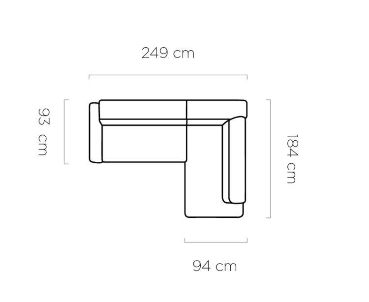 Canapé d'angle moderne avec système DELFIN, fonction lit et appuis-tête mobiles - Decora Home