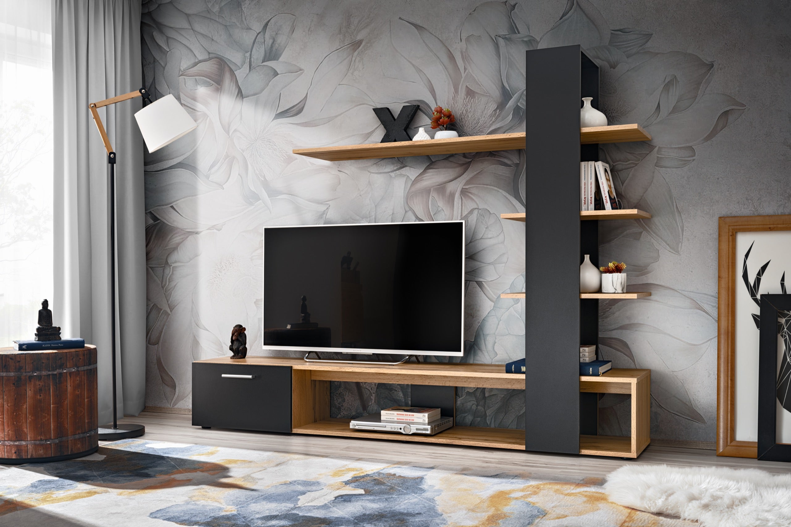 Composition TV ECO 190cm - Wotan, Noir
