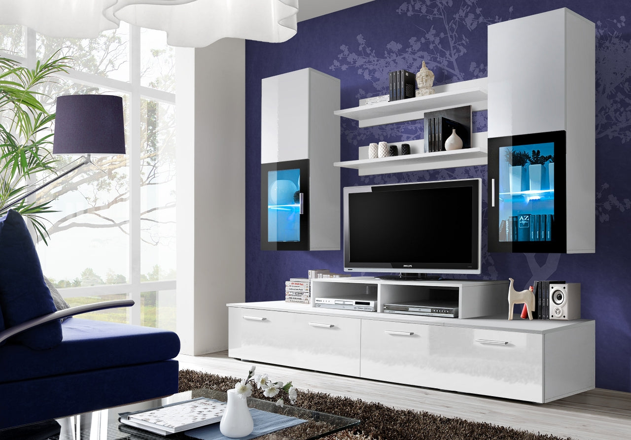 Composition TV MINI 200cm - Blanc