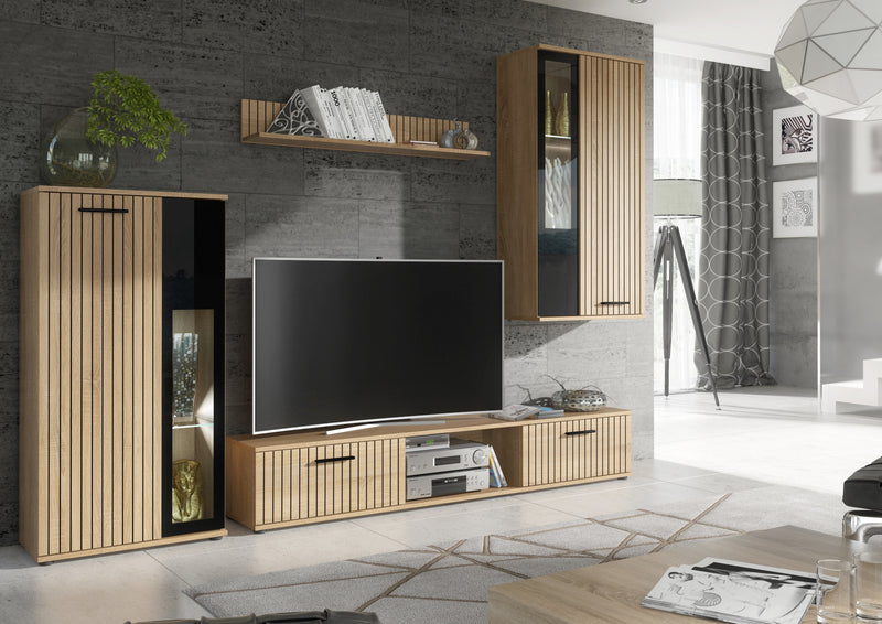 Composition TV WOW 255cm - Hickory Jackson, Blanc Mat