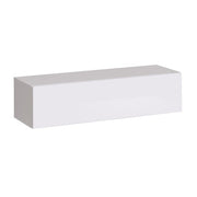 SWITCH X hanging wall unit, chêne Wotan with blanc brillant, slatted fronts — vue 3
