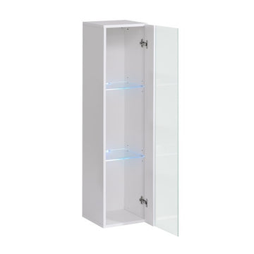 SWITCH XII hanging wall unit, blanc brillant with chêne Wotan — vue 7