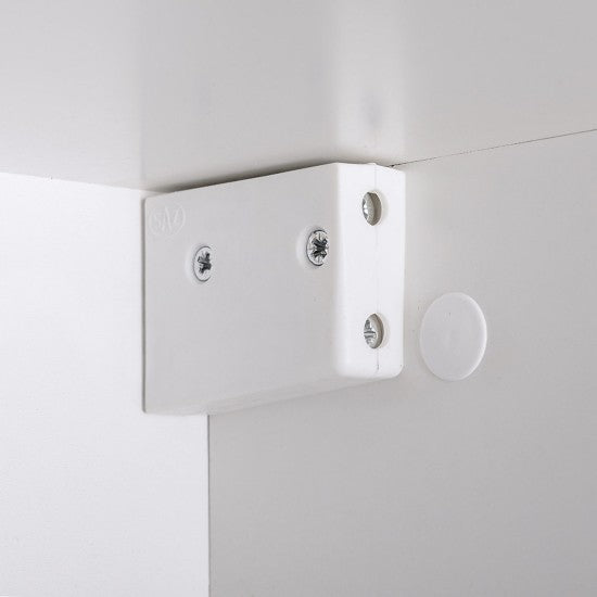 Composition TV SWITCH XI 330cm avec Blanc Brillant - Chêne Wotan — vue 12