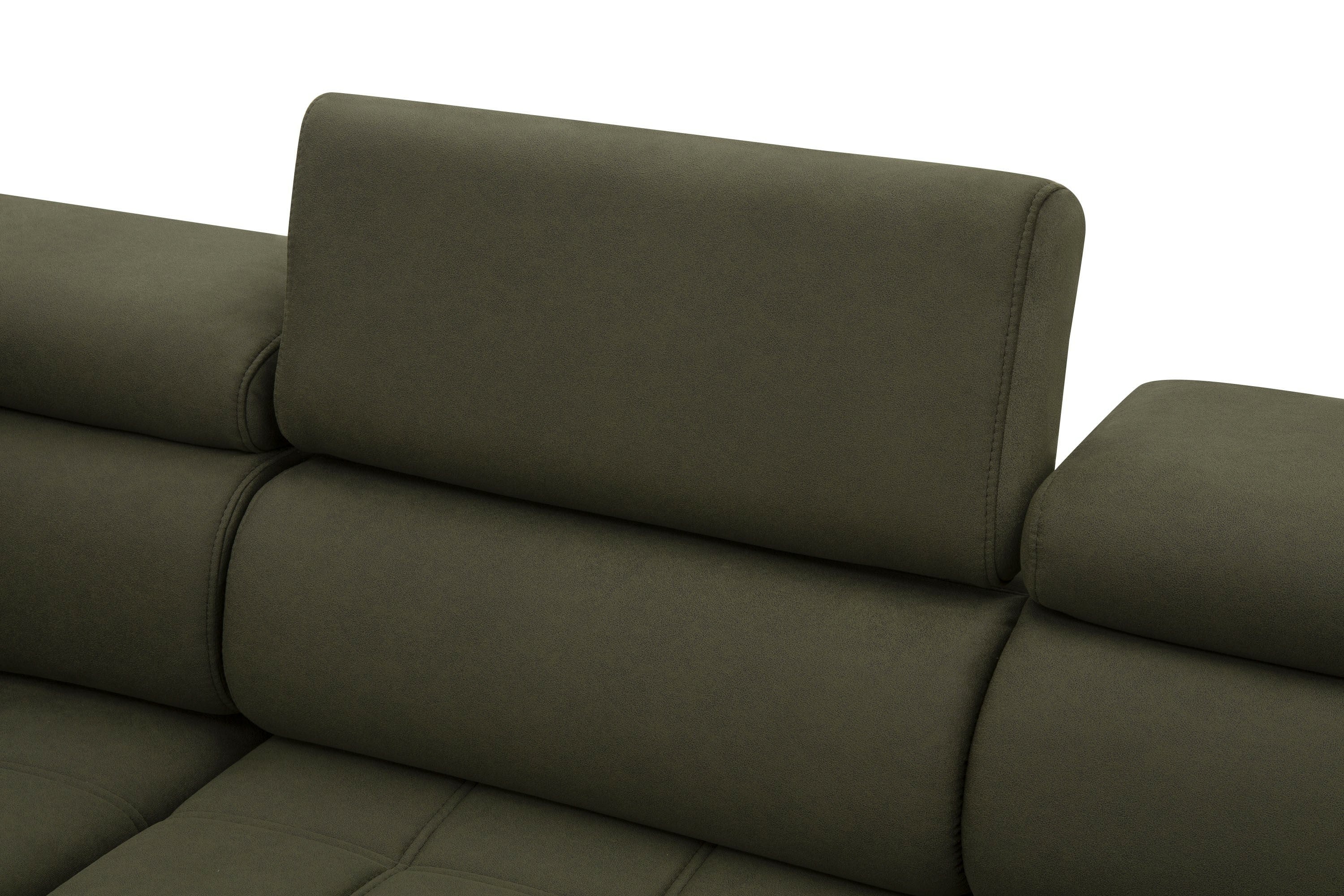 Canapé d’angle fonction couchage, rangement et chargeur téléphone à induction - Decora Home