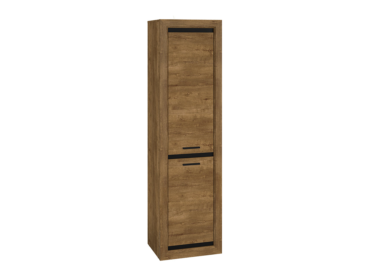 Chiffonnier Moderne en Chêne de Lefkas et Noir – Compact, Robuste et Élégant avec Montage Réversible|Offre Spéciale|Decora Home