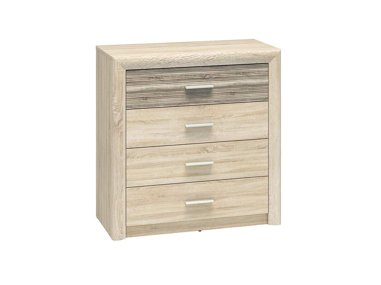 Buffet Sonoma Light avec Bordure ABS   MDF Sonoma Truffe, Haute Résistance et Design Élégant|Offre Spéciale|Decora Home