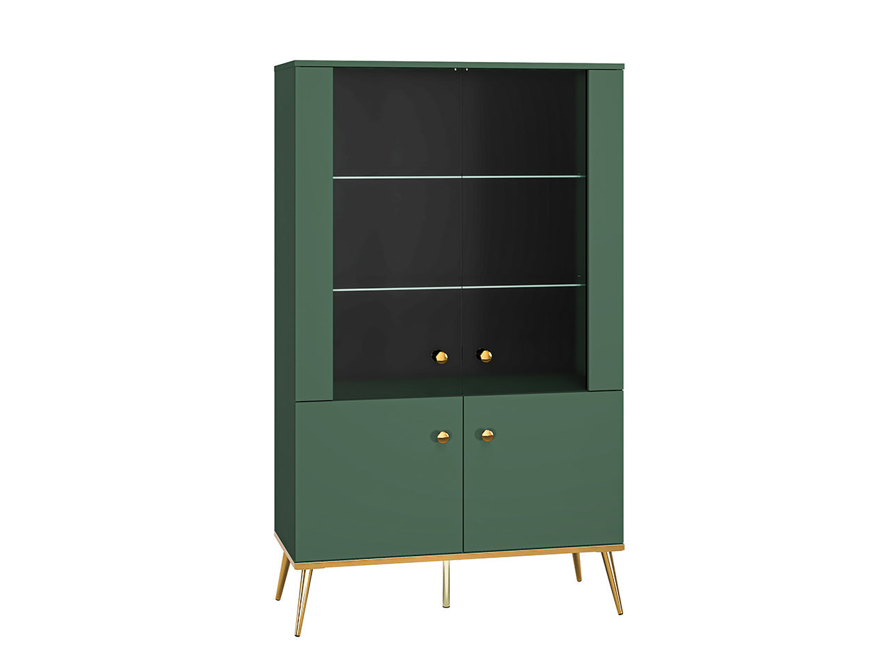 Vitrine Moderne avec Bordure ABS et Verre Trempé - Rétroéclairage Optionnel - Decora Home