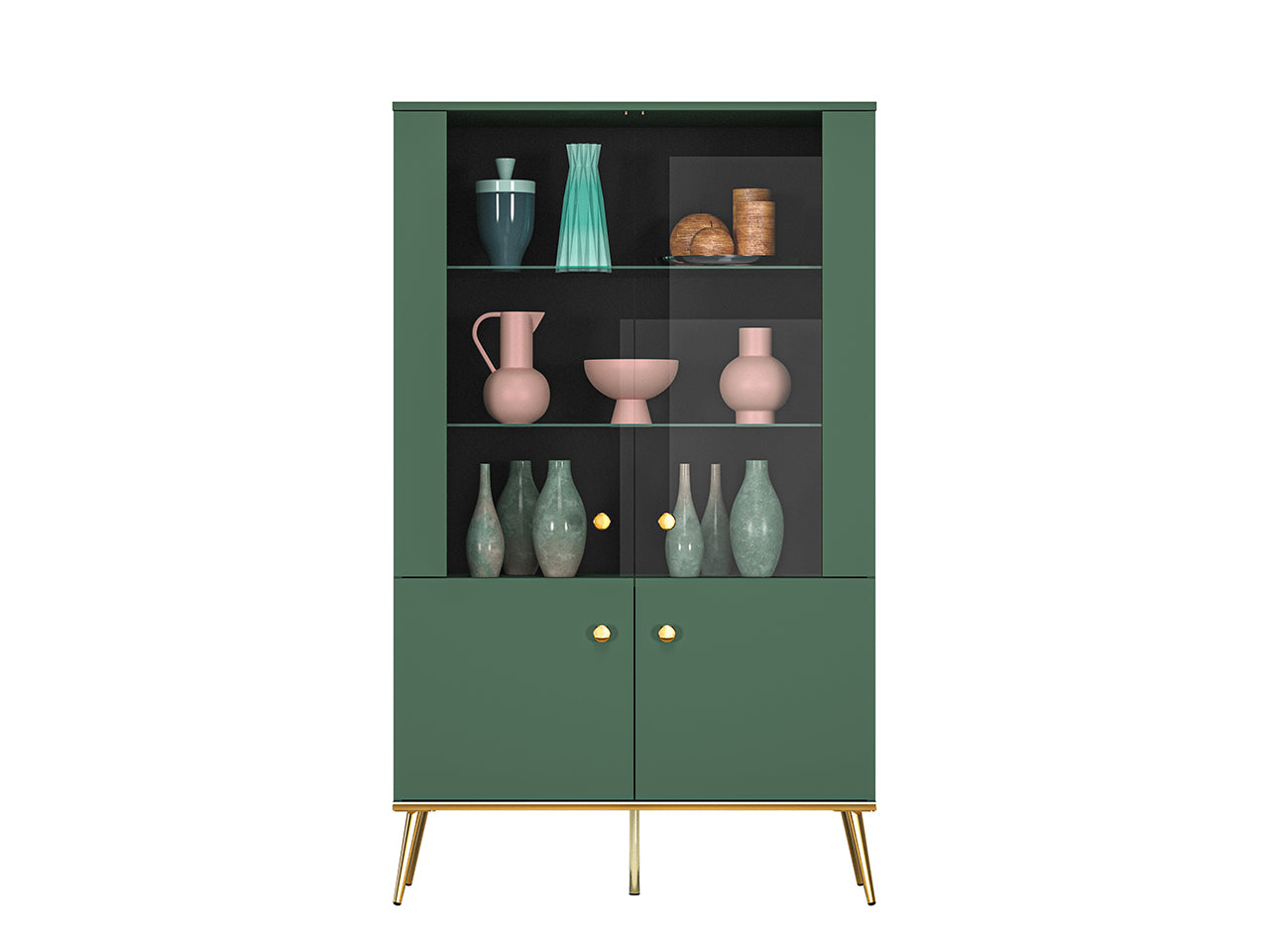 Vitrine Moderne avec Bordure ABS et Verre Trempé   Rétroéclairage Optionnel|Offre Limitée|Decora Home
