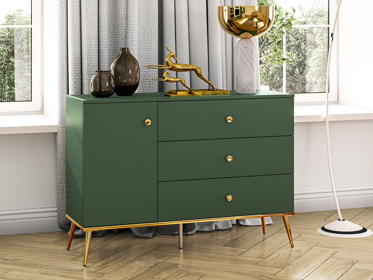 Buffet Labrador avec Bordure ABS   Résistant aux Rayures et à l'Humidité|Offre Limitée|Decora Home