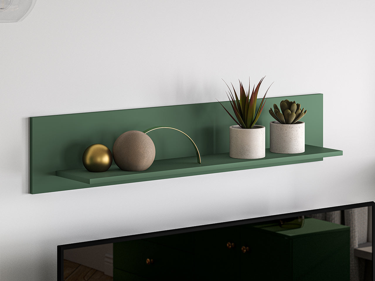 Étagère Moderne en Bleu Foncé et Labrador avec Bordure ABS   Élégance et Durabilité|Offre Limitée|Decora Home