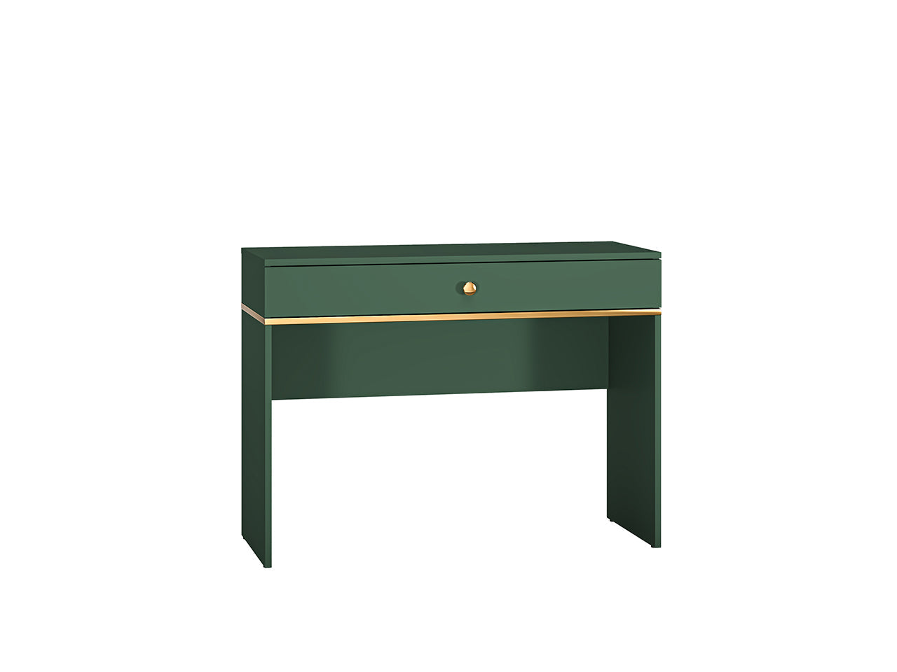 Table de Coiffure Élégante en Bleu Foncé et Labrador avec Bordure ABS - Durabilité et Design Moderne - Decora Home