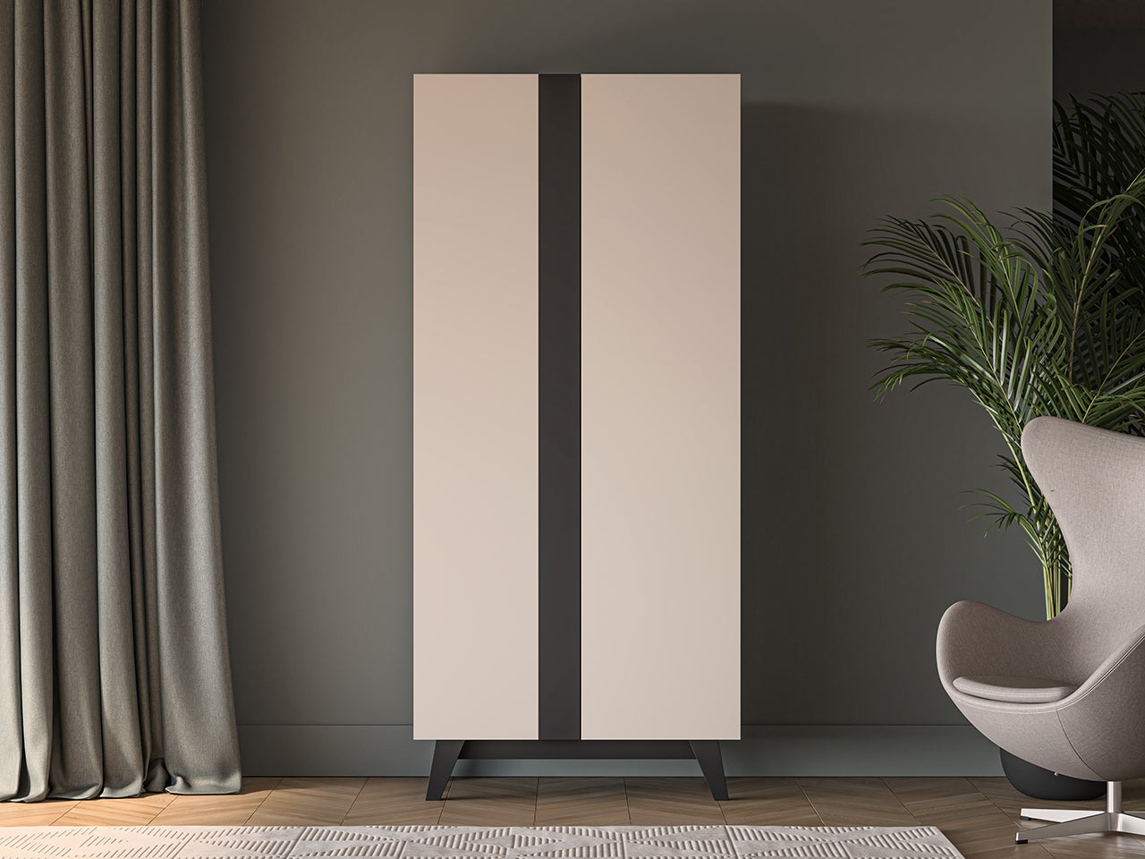 Armoire Moderne à Double Portes avec Rangement Spacieux et Design Élégant|Offre Limitée|Decora Home