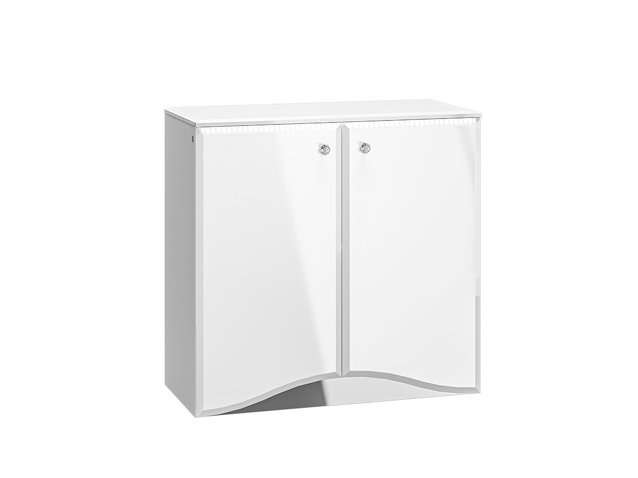 Buffet Moderne Blanc Brillant avec Rangement Spacieux et Design Élégant|Offre Limitée|Decora Home