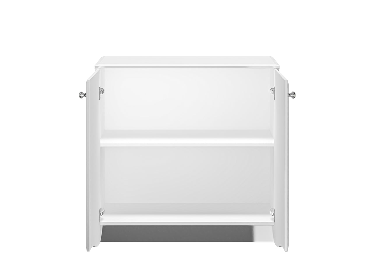 Commode, Buffet, Buffet Moderne Blanc Brillant avec Rangement Spacieux et Design Élégant - Decora Home