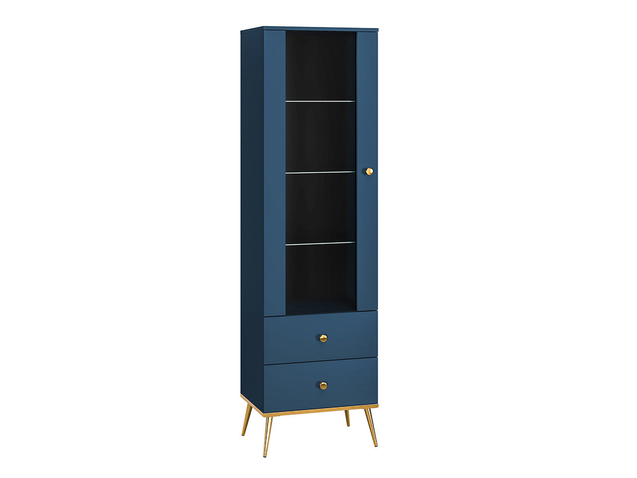 Vitrine Design avec Bordure ABS et Verre Trempé - Rétroéclairage en Option - Decora Home